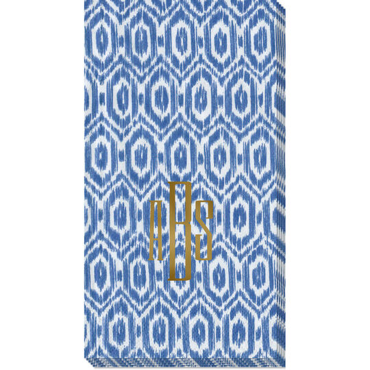 Blue Amala Ikat Caspari Guest Towels